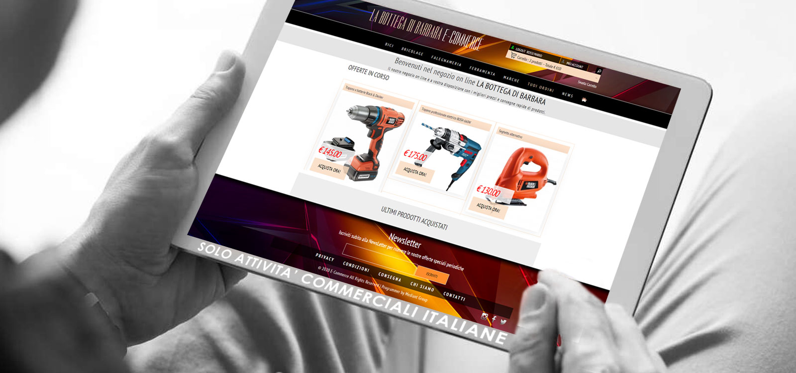 commercio elettronico compra in Italia